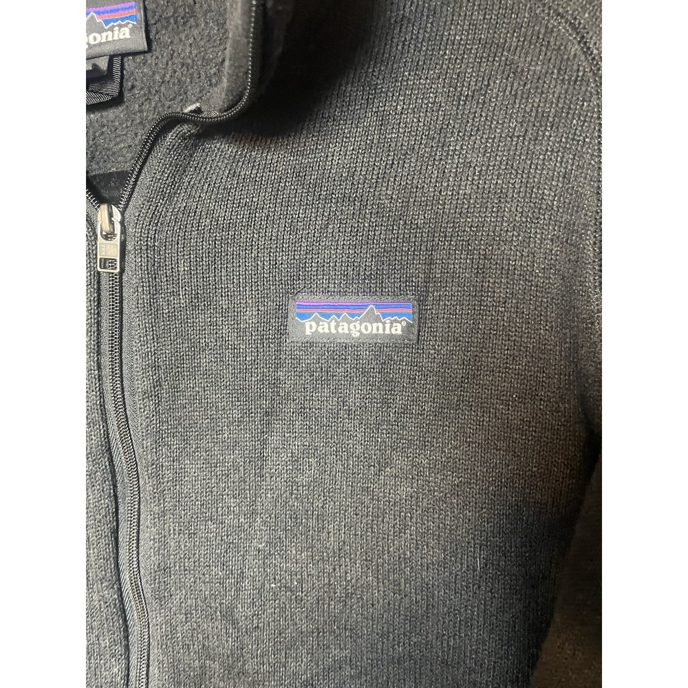 Patagonia Better Sweater Women's Medium Full Zip Black Fleece Jacket Long Sleeve - Picture 3 of 6